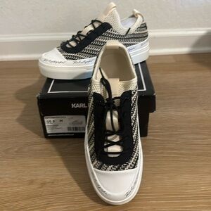 Karl Lagerfeld woven sneakers NWT NWB size 8 women’s